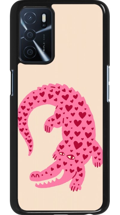 OPPO A16s Case Hülle - Pink crocodile 2026