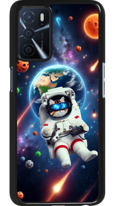OPPO A16s Case Hülle - VR SpaceCat Odyssee