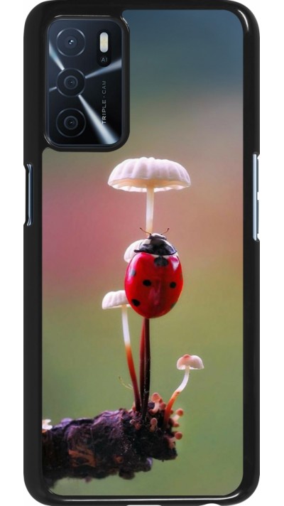 Coque OPPO A16s - Ladybird on a mushroom Spring 2026