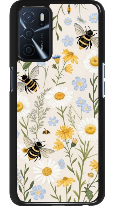 Coque OPPO A16s - Pattern bees Spring 2026