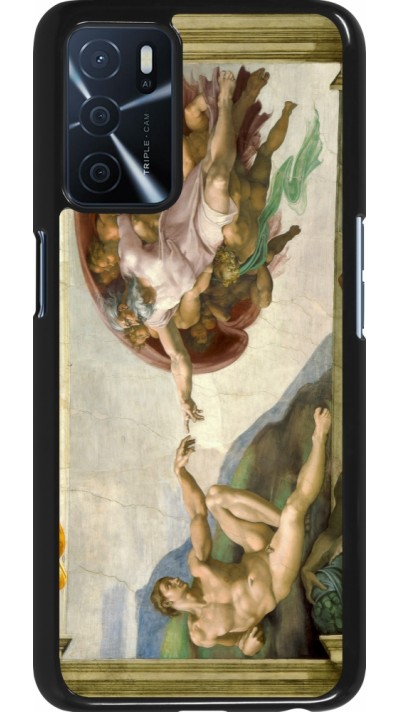 Coque OPPO A16s - Tableau art - La Création d’Adam - Michel-Ange
