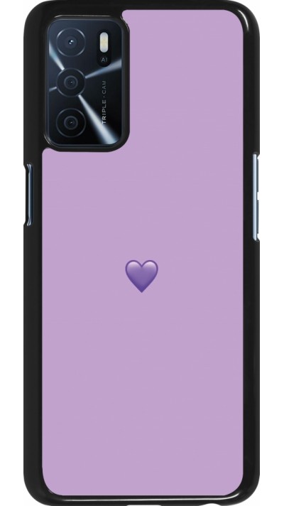 Oppo A16s Case Hülle - Valentine 2023 purpule single heart