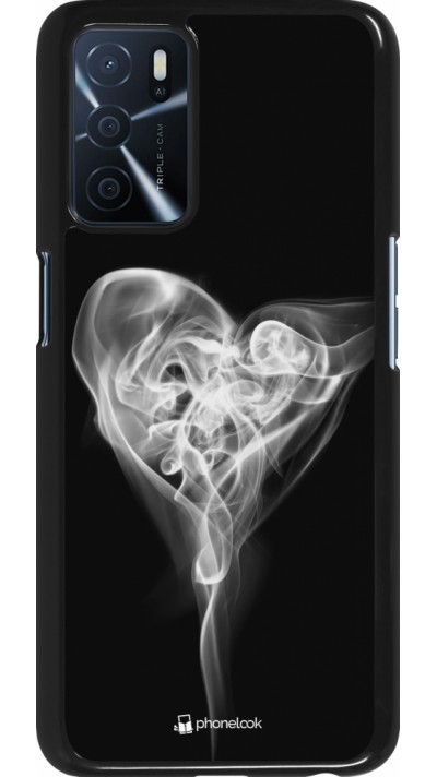 Oppo A16s Case Hülle - Valentine 2022 Black Smoke