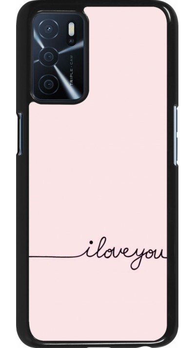 Oppo A16s Case Hülle - Valentine 2023 i love you writing