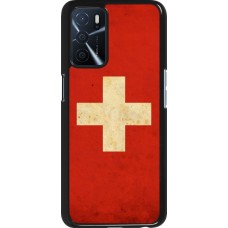 Oppo A16s Case Hülle - Vintage Flag SWISS