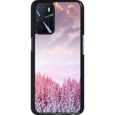 Oppo A16s Case Hülle - Winter 22 Pink Forest