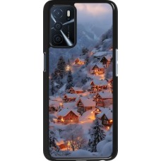 OPPO A16s Case Hülle - Winter 25 Winter snowy village