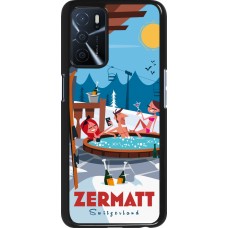 Oppo A16s Case Hülle - Zermatt Mountain Jacuzzi