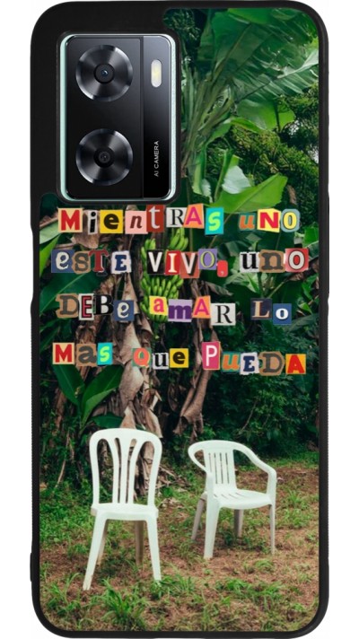 Coque OPPO A57 5G - Silicone rigide noir Chairs DTMF