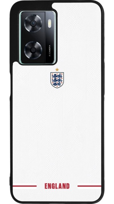 OPPO A57 5G Case Hülle - Silikon schwarz England 2026 personalisierbares Fussballtrikot