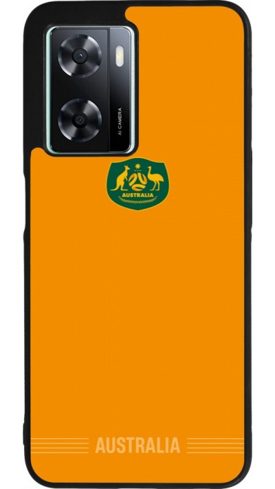 OPPO A57 5G Case Hülle - Silikon schwarz Australien 2026 personalisierbares Fussballtrikot