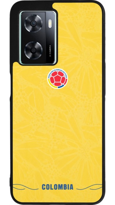 OPPO A57 5G Case Hülle - Silikon schwarz Kolumbien 2026 personalisierbares Fussballtrikot