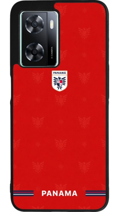 OPPO A57 5G Case Hülle - Silikon schwarz Panama 2026 personalisierbares Fussballtrikot