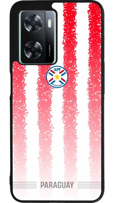 OPPO A57 5G Case Hülle - Silikon schwarz Paraguay 2026 personalisierbares Fussballtrikot