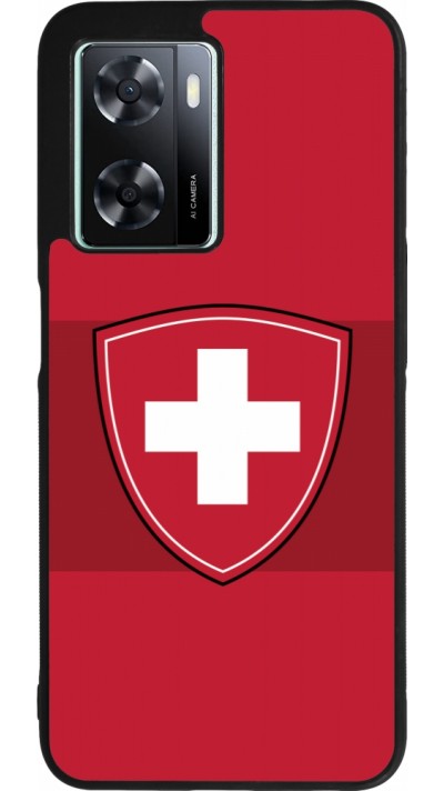 OPPO A57 5G Case Hülle - Silikon schwarz Hockey World Championship Ecusson Suisse