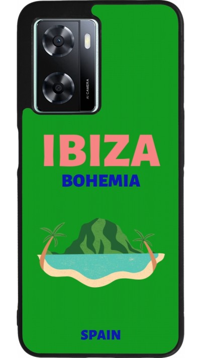 Coque OPPO A57 5G - Silicone rigide noir Pop Summer Destination Ibiza