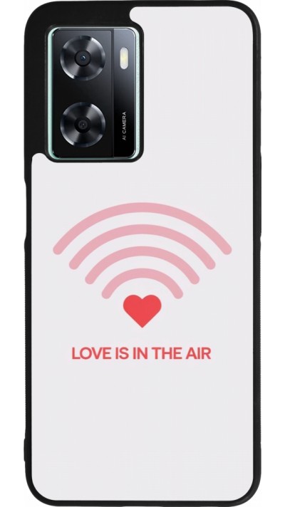 Coque OPPO A57 5G - Silicone rigide noir Saint Valentines Day 26 Love is in the air