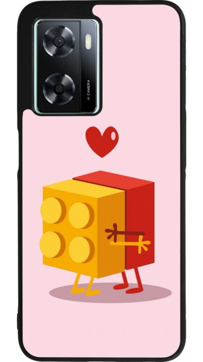 Coque OPPO A57 5G - Silicone rigide noir Saint Valentines Day 26 Puzzle
