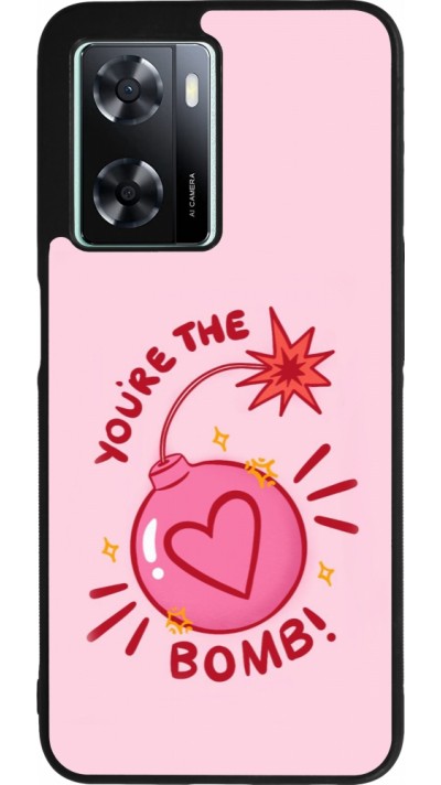 Coque OPPO A57 5G - Silicone rigide noir Saint Valentines Day 26 You are the bomb