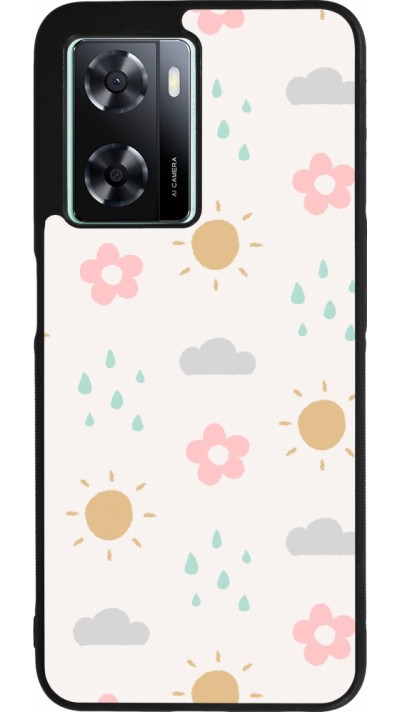 OPPO A57 5G Case Hülle - Silikon schwarz Spring 23 weather