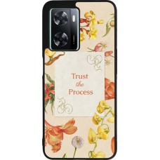 OPPO A57 5G Case Hülle - Silikon schwarz Trust the process Spring 2026