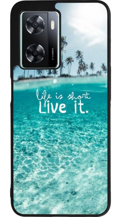 OPPO A57 5G Case Hülle - Silikon schwarz Summer 18 24