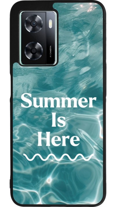 OPPO A57 5G Case Hülle - Silikon schwarz Summer 2025 Summer is here