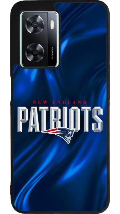 OPPO A57 5G Case Hülle - Silikon schwarz Super Bowl 26 Patriots 2