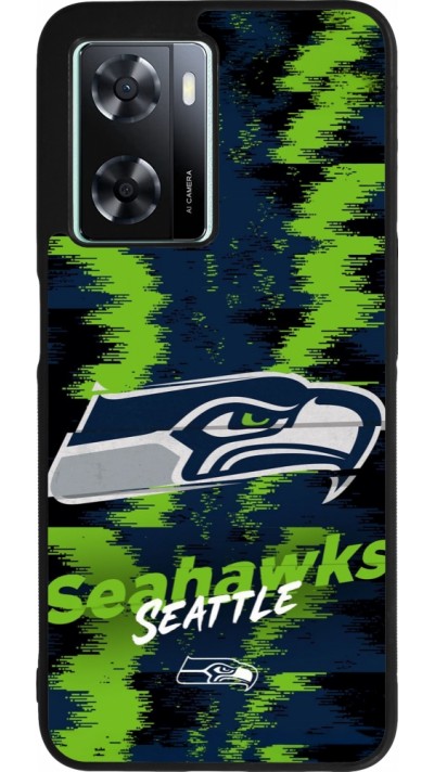 OPPO A57 5G Case Hülle - Silikon schwarz Super Bowl 26 Seattle 2