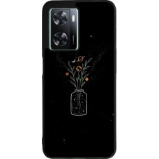 OPPO A57 5G Case Hülle - Silikon schwarz Vase black
