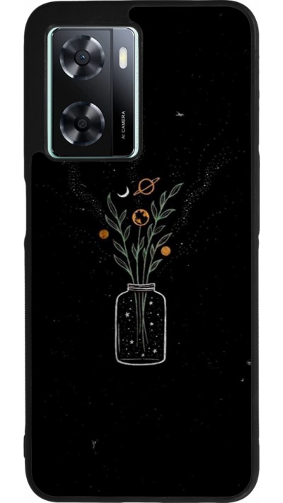 Coque OPPO A57 5G - Silicone rigide noir Vase black