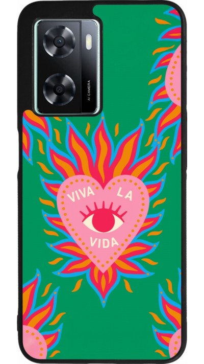 Coque OPPO A57 5G - Silicone rigide noir Viva la vida 2026