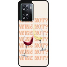 OPPO A57 5G Case Hülle - Silikon schwarz Wine not