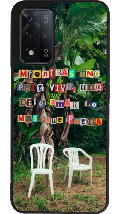 Coque OPPO A93s 5G - Silicone rigide noir Chairs DTMF