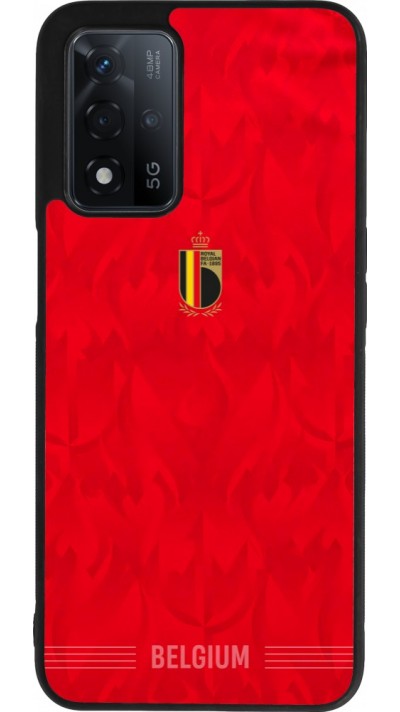 OPPO A93s 5G Case Hülle - Silikon schwarz Belgien 2026 personalisierbares Fussballtrikot