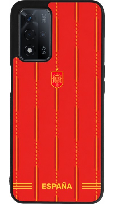 OPPO A93s 5G Case Hülle - Silikon schwarz Spanien 2026 personalisierbares Fussballtrikot