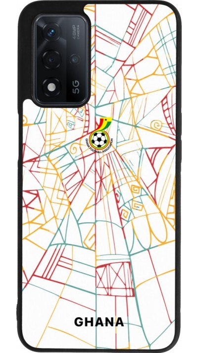 OPPO A93s 5G Case Hülle - Silikon schwarz Ghana 2026 personalisierbares Fussballtrikot