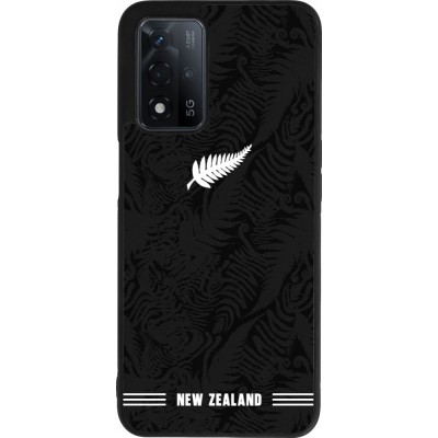 OPPO A93s 5G Case Hülle - Silikon schwarz Neuseeland 2026 personalisierbares Fussballtrikot