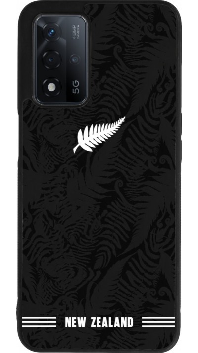 OPPO A93s 5G Case Hülle - Silikon schwarz Neuseeland 2026 personalisierbares Fussballtrikot