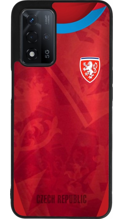 OPPO A93s 5G Case Hülle - Silikon schwarz Tschechische Republik personalisierbares Fussballtrikot