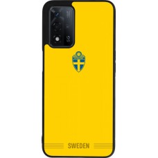 OPPO A93s 5G Case Hülle - Silikon schwarz Schweden 2026 personalisierbares Fussballtrikot