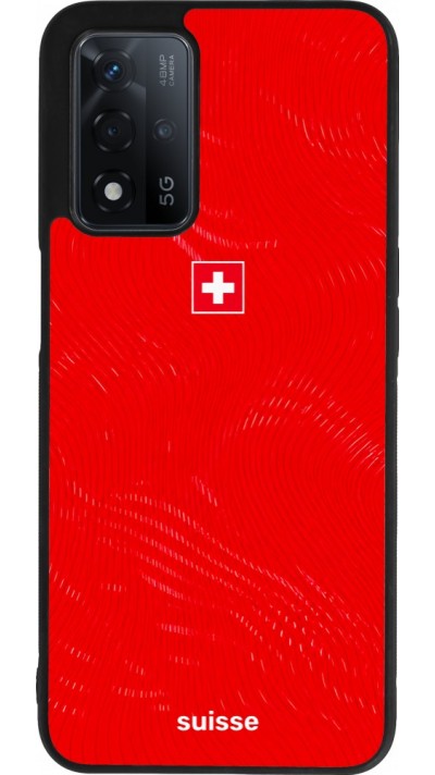OPPO A93s 5G Case Hülle - Silikon schwarz Schweiz 2026 personalisierbares Fussballtrikot
