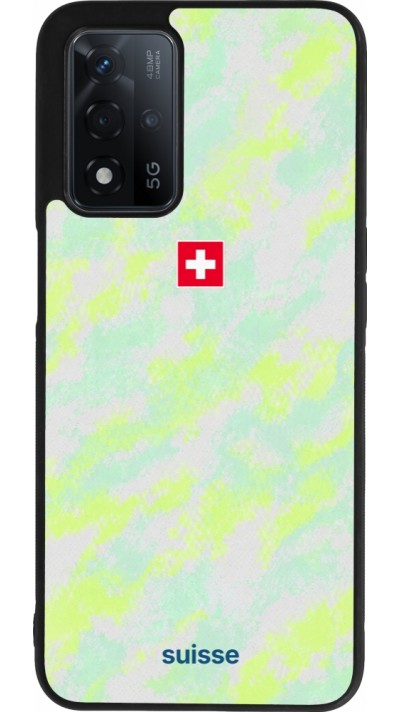 OPPO A93s 5G Case Hülle - Silikon schwarz Schweiz Away 2026 personalisierbares Fussballtrikot