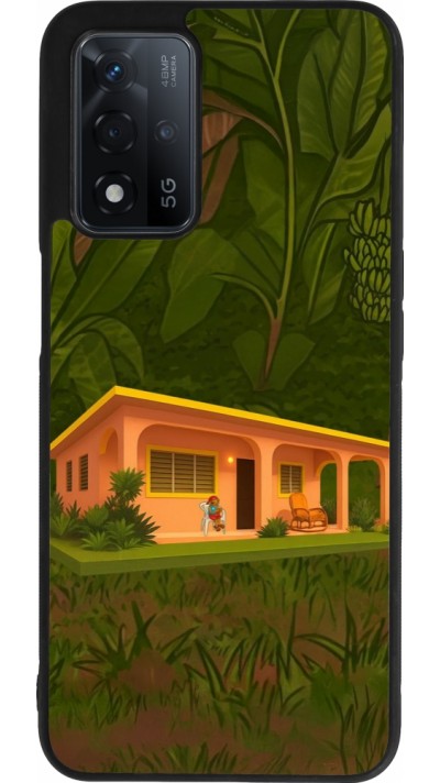 Coque OPPO A93s 5G - Silicone rigide noir Benitos house DTMF