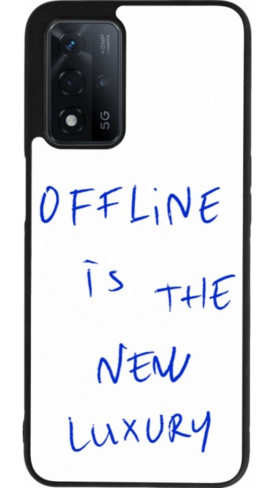 Coque OPPO A93s 5G - Silicone rigide noir Offline is the new luxury