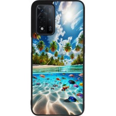 OPPO A93s 5G Case Hülle - Silikon schwarz Strandparadies