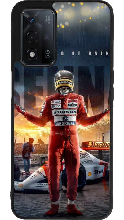 OPPO A93s 5G Case Hülle - Silikon schwarz Senna The King of Rain