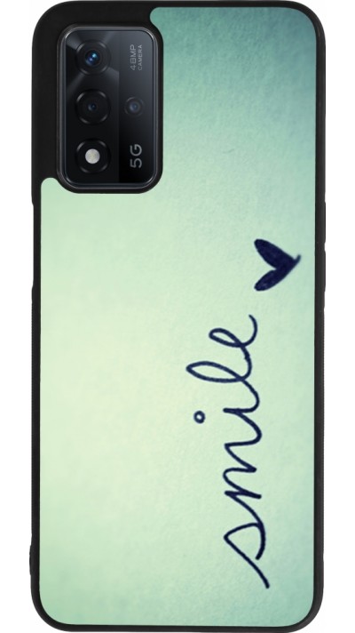 OPPO A93s 5G Case Hülle - Silikon schwarz Smile