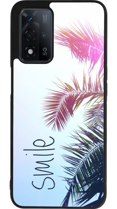OPPO A93s 5G Case Hülle - Silikon schwarz Smile 05