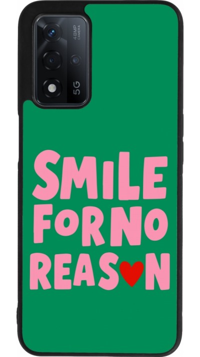OPPO A93s 5G Case Hülle - Silikon schwarz Smile for no reason 2026